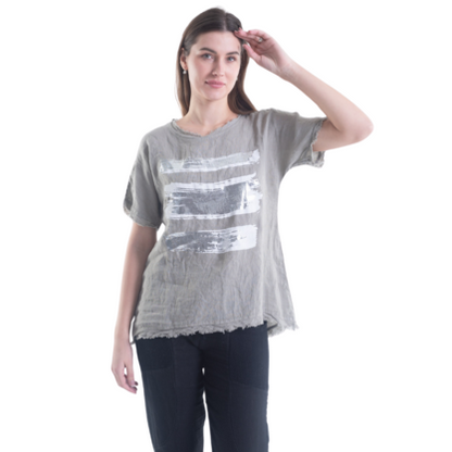 6216 FANGO ITALIAN LINEN TOP