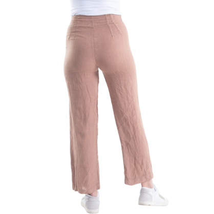 VERA MAY ITALIAN LINEN PANT CAMEL 6217