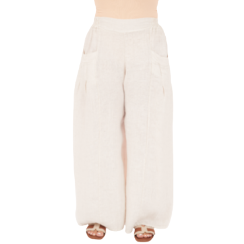 Vera May Italian Linen Sabbia Pant 6723