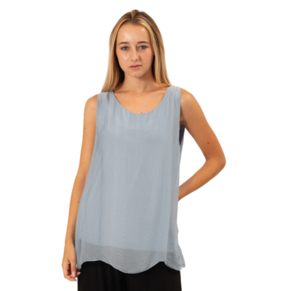 VERA MAY JEANS ITALIAN SILK TOP 6274