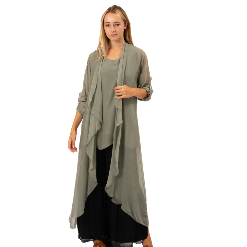 ITALIAN SILK CARDIGAN