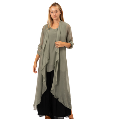 ITALIAN SILK CARDIGAN