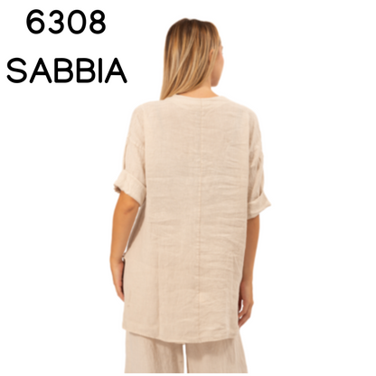 ITALIAN LINEN TOP