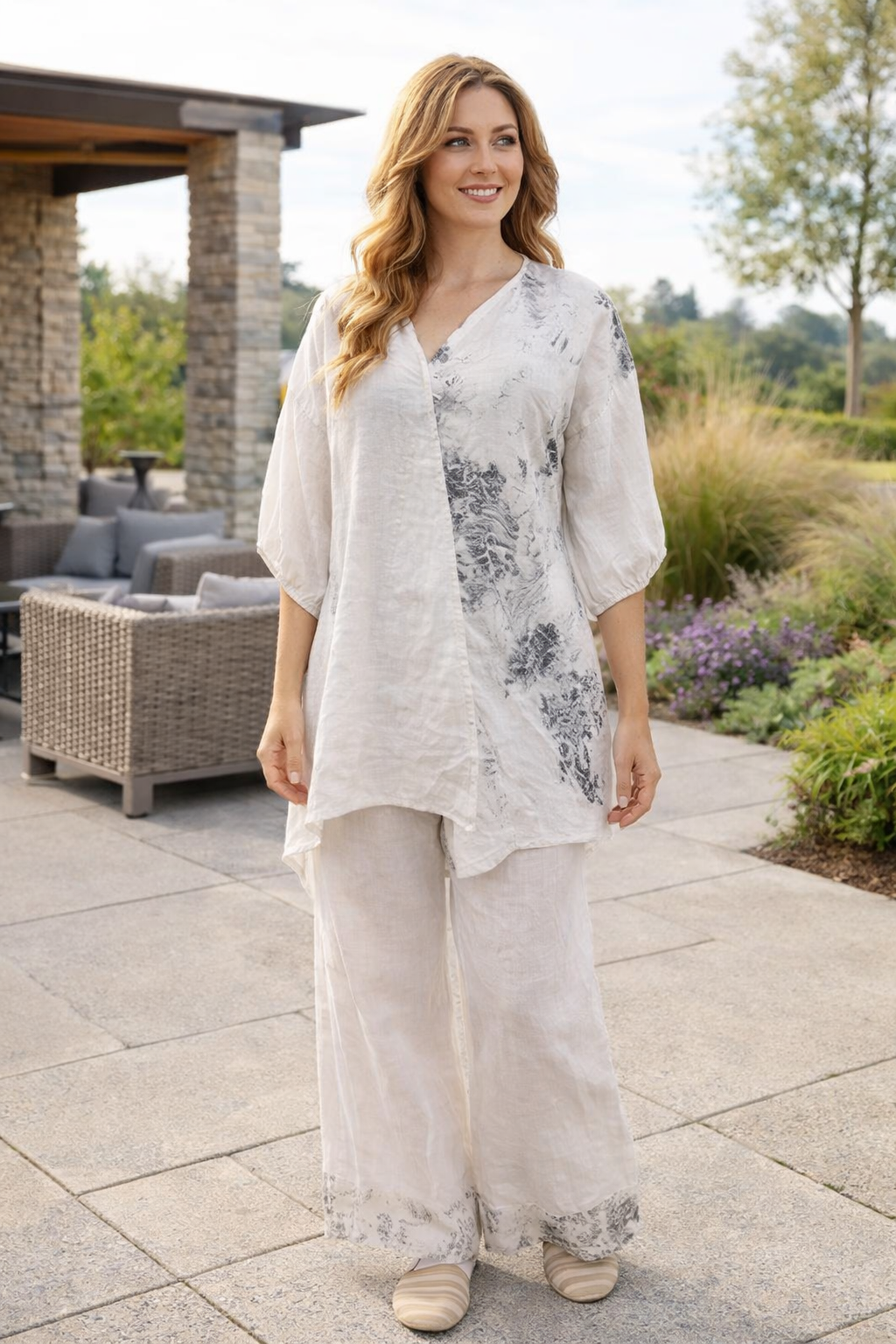 ITALIAN LINEN TOP