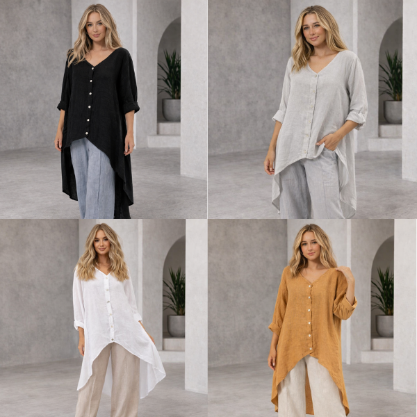 ITALIAN LINEN TOP