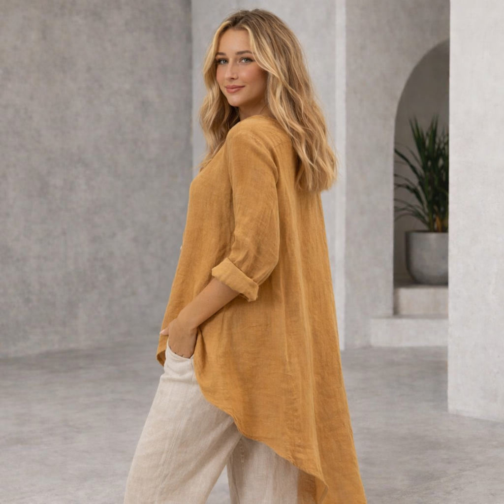 ITALIAN LINEN TOP