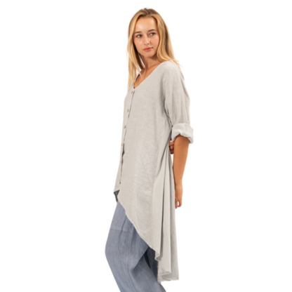 6341 PERLA ITALIAN LINEN TOP