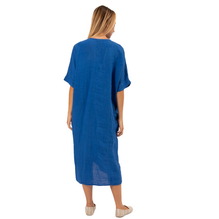 6346 Cina Vera May Italian Linen Dress