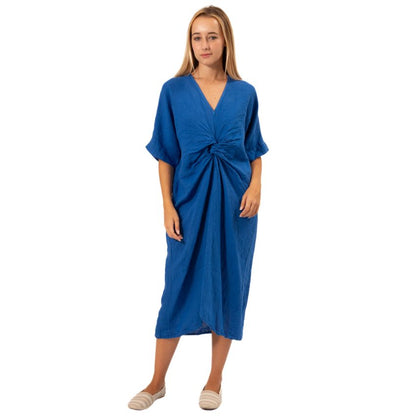 6346 Cina Vera May Italian Linen Dress