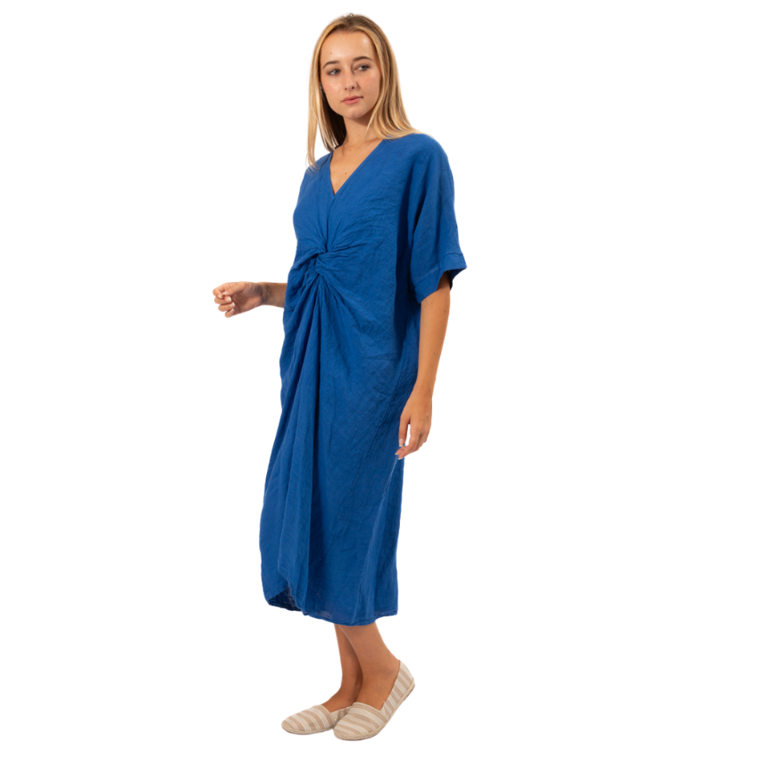 6346 Cina Vera May Italian Linen Dress