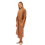 6346 Macchiato Vera May Italian Linen Dress