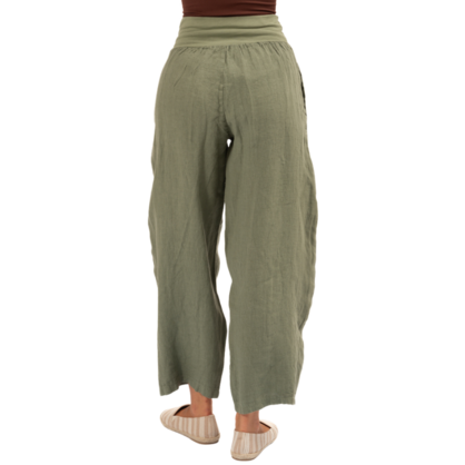 Vera May Italian Linen Militare Pant 6348