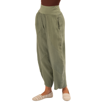 Vera May Italian Linen Militare Pant 6348
