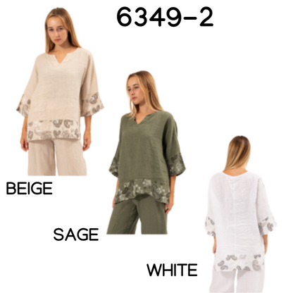 ITALIAN LINEN TOP