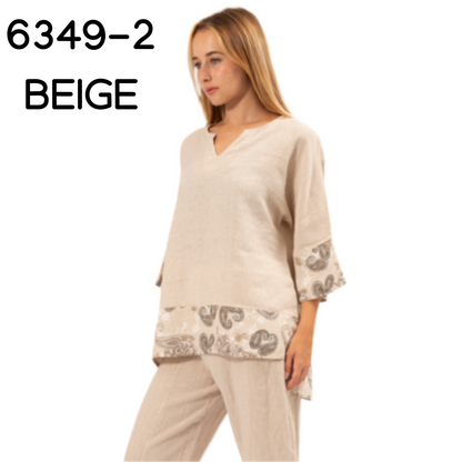 ITALIAN LINEN TOP