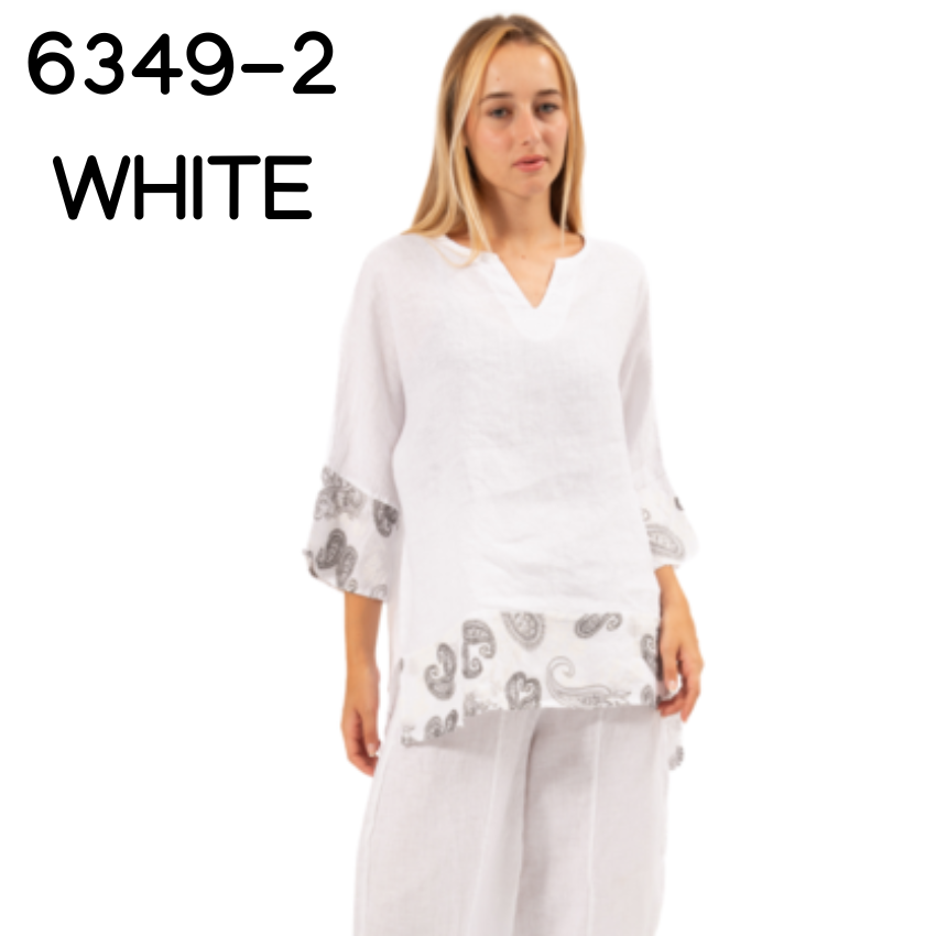ITALIAN LINEN TOP