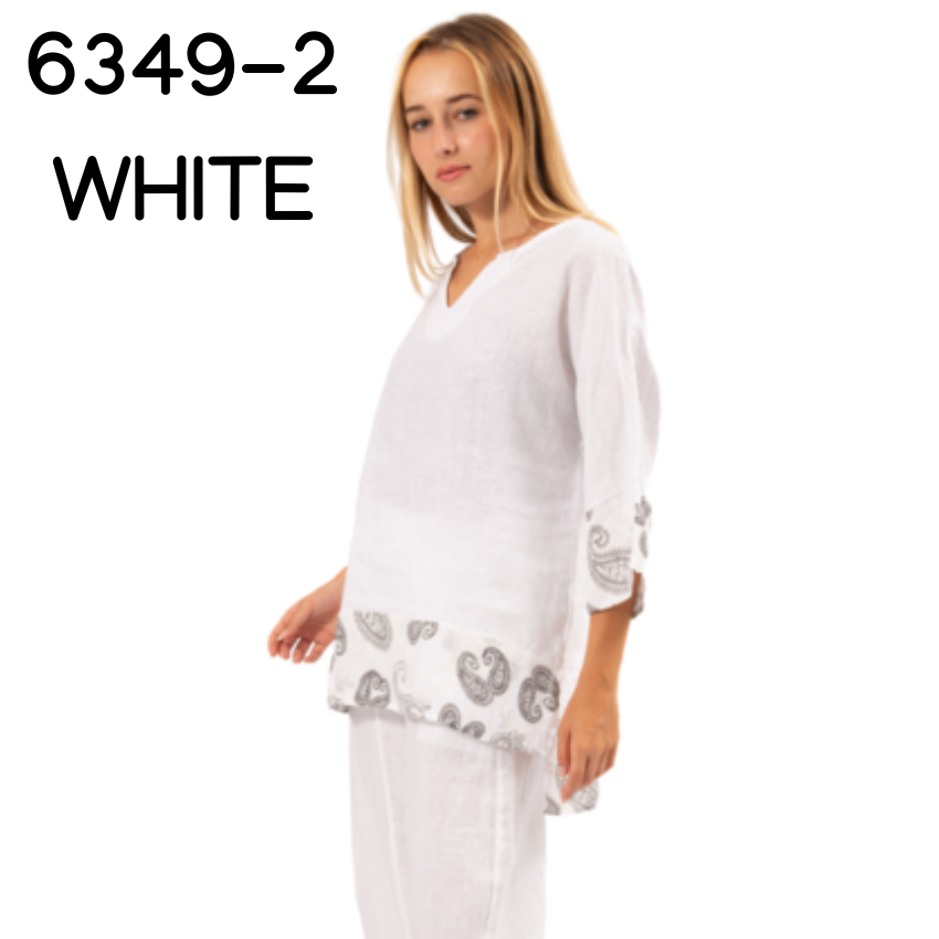 ITALIAN LINEN TOP