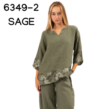 ITALIAN LINEN TOP