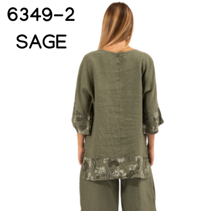 ITALIAN LINEN TOP