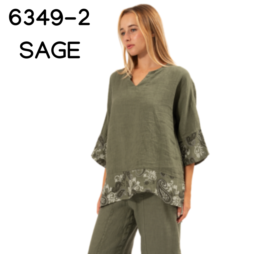 ITALIAN LINEN TOP