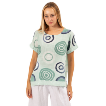 6353 MINT ITALIAN COTTON TOP