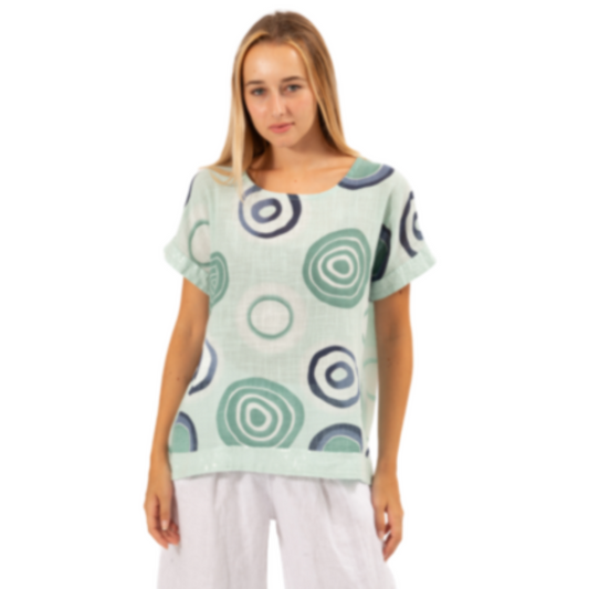6353 MINT ITALIAN COTTON TOP