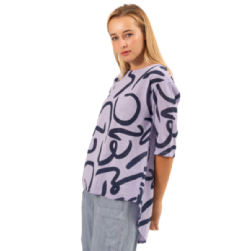 6354 LILAC ITALIAN COTTON TOP