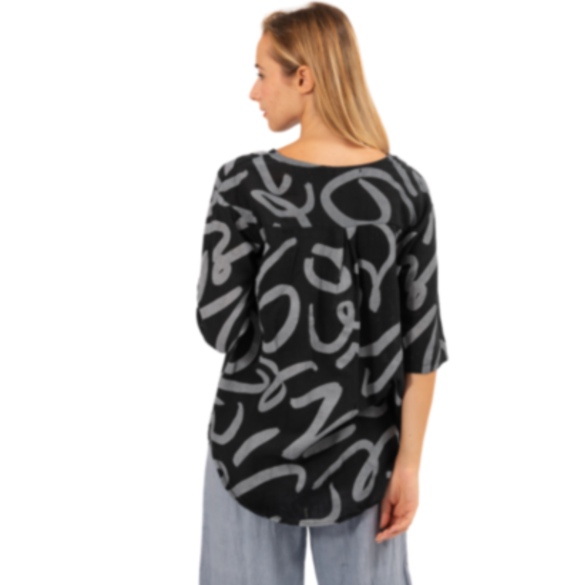 6354 NERO ITALIAN COTTON TOP