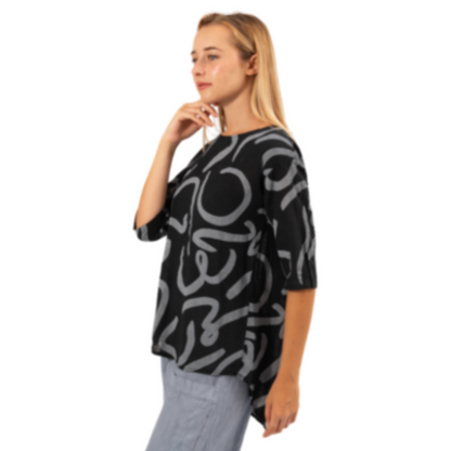 6354 NERO ITALIAN COTTON TOP