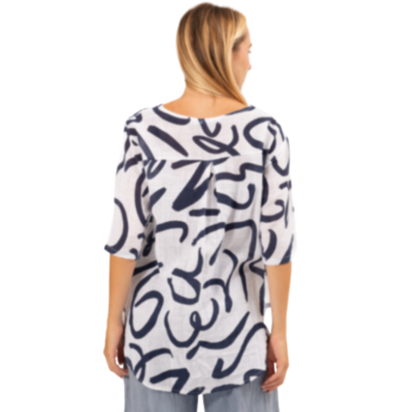 6354 WHITE ITALIAN COTTON TOP