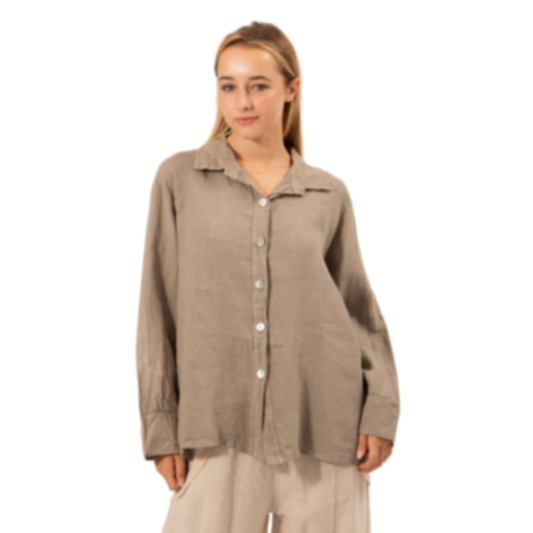 6356 FANGO ITALIAN LINEN TOP