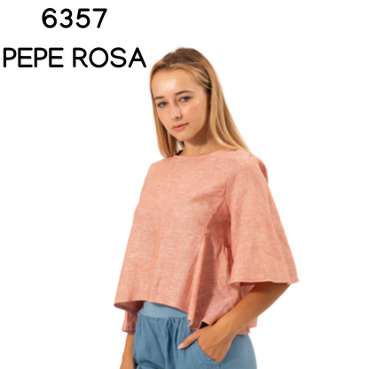 FRENCH LINEN TOP