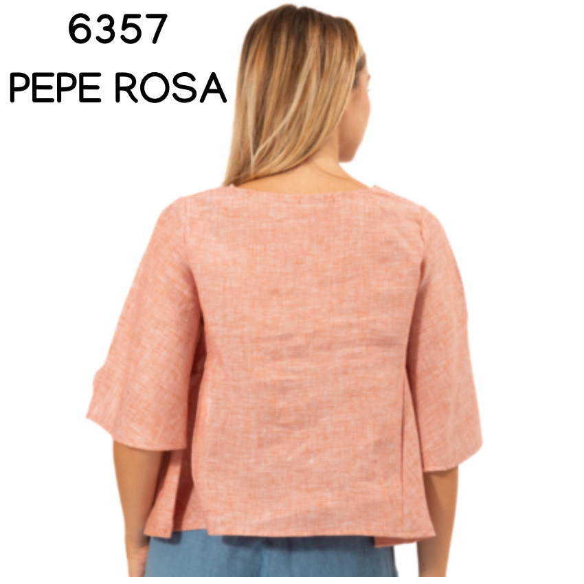 FRENCH LINEN TOP