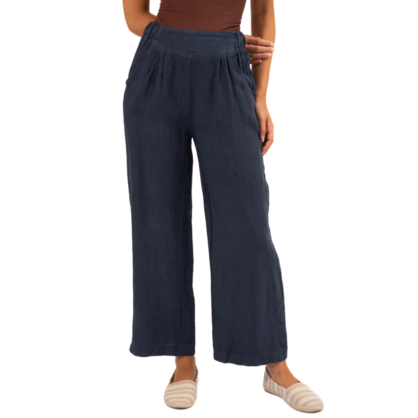 Vera May Italian Linen Blue Pant 6373