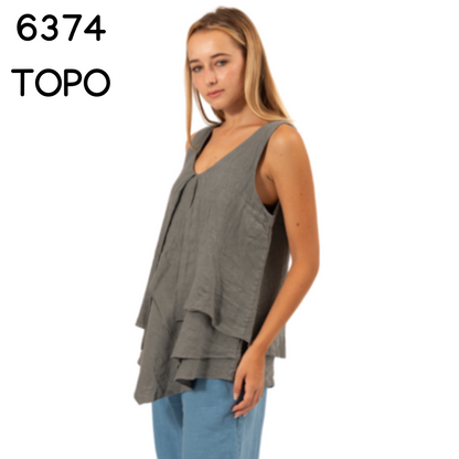 ITALIAN LINEN TOP