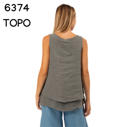 ITALIAN LINEN TOP