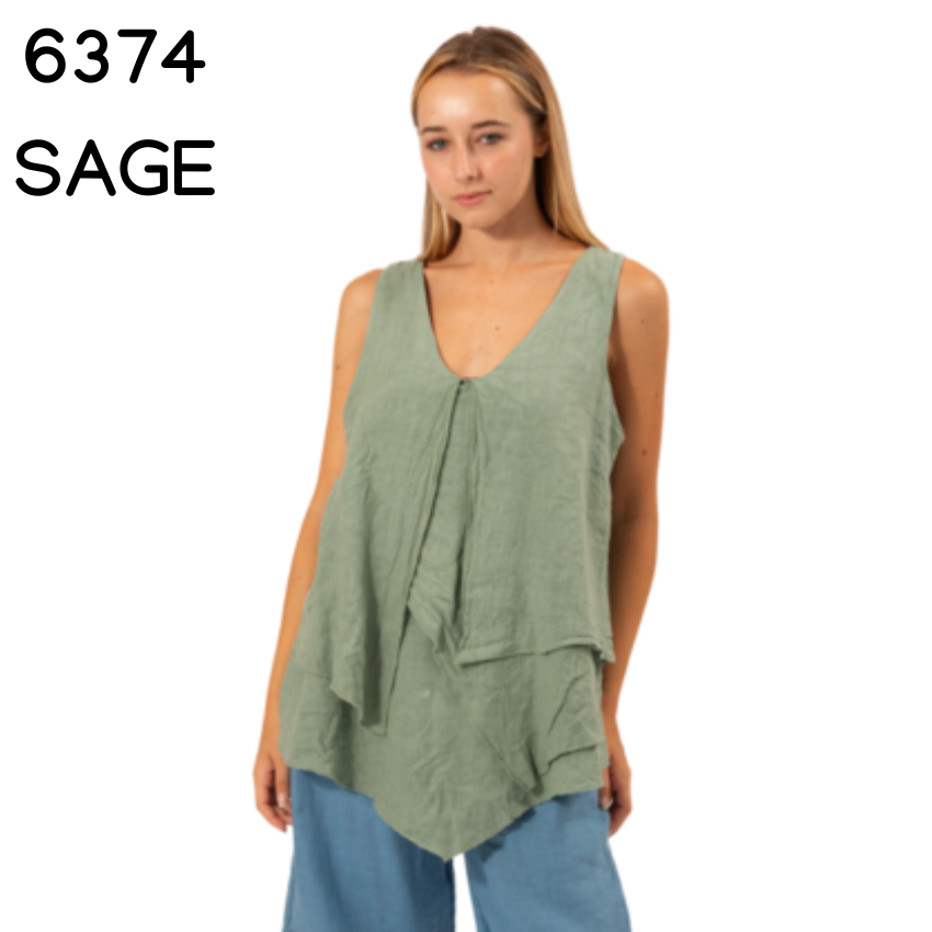 ITALIAN LINEN TOP