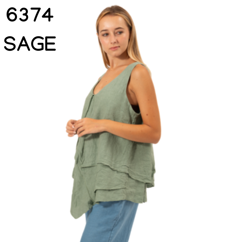 ITALIAN LINEN TOP
