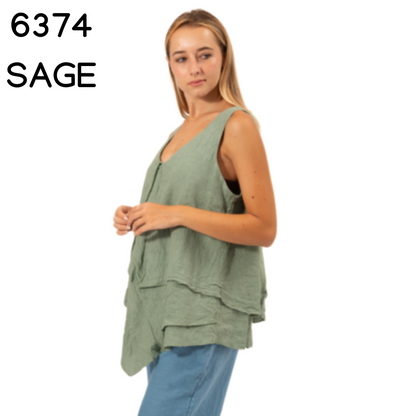 ITALIAN LINEN TOP