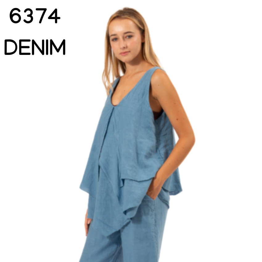 ITALIAN LINEN TOP