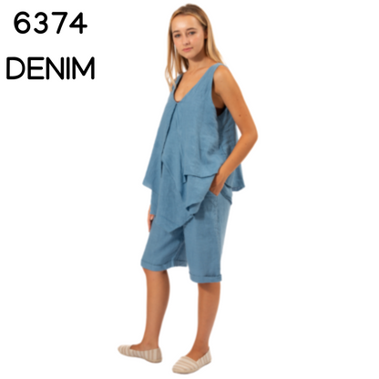 ITALIAN LINEN TOP