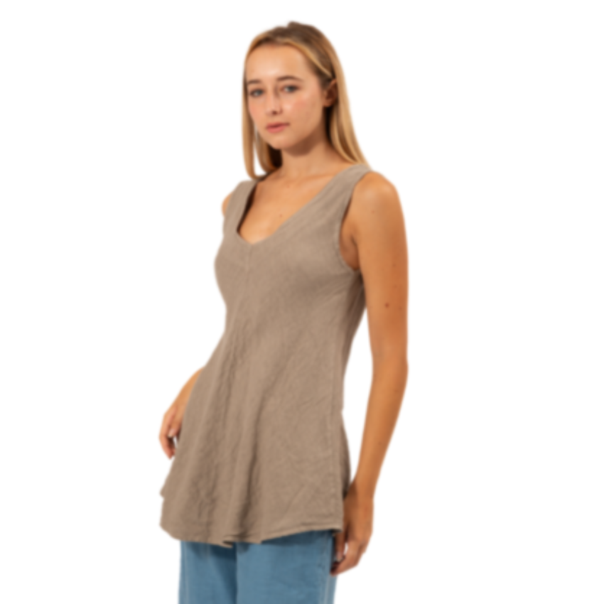 6377 FANGO ITALIAN LINEN TOP