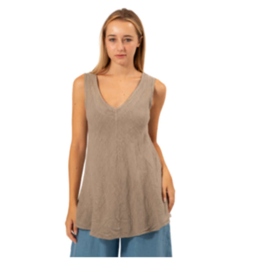 6377 FANGO ITALIAN LINEN TOP