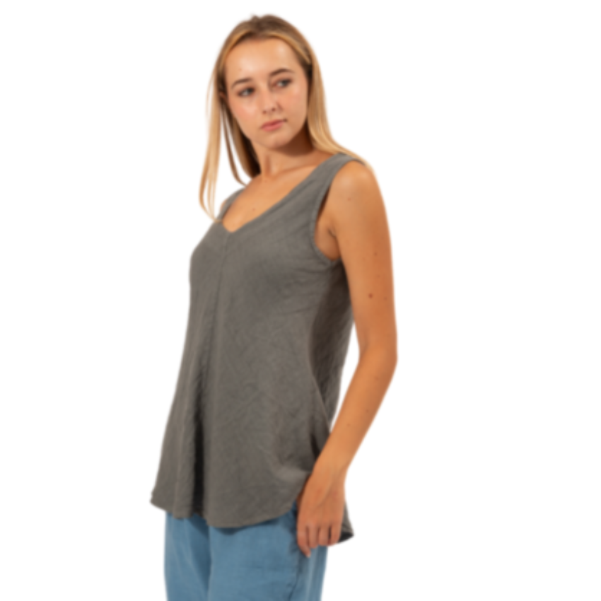 6377 TOPO ITALIAN LINEN TOP