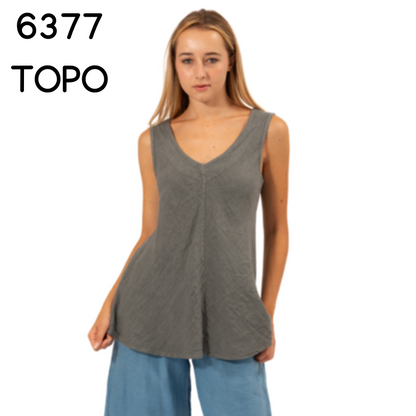 ITALIAN LINEN TOP