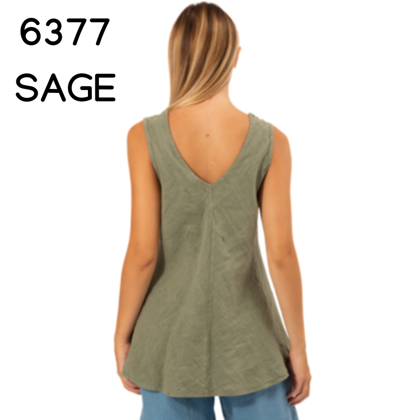 ITALIAN LINEN TOP