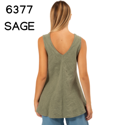 ITALIAN LINEN TOP