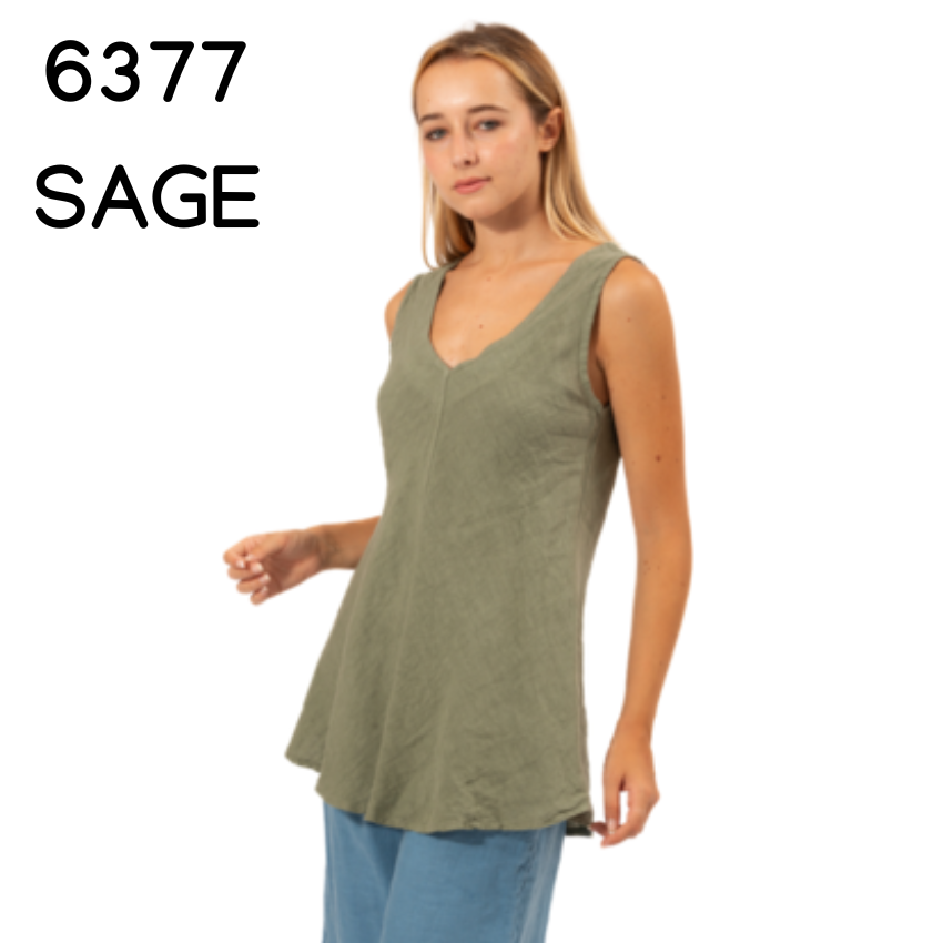 ITALIAN LINEN TOP