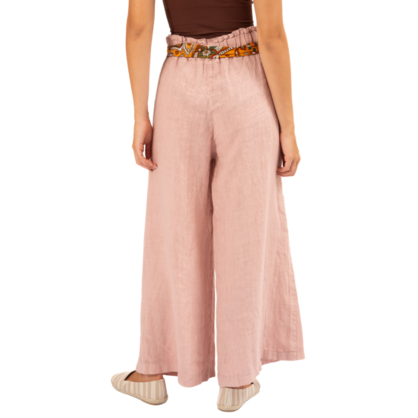 Vera May Italian Linen Blush Pant 6378