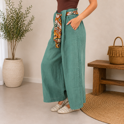 Vera May Italian Linen Lake Pant 6378